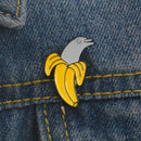 Cute Enamel Banana Dolphin Brooch Pin Shirt Collar Pin Breastpin Jewelry G FT