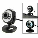Web Camera LED Night Vision USB Webcam with Microphone for Windows 8 7