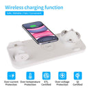 6 In 1 Qi 15W Fast Wireless Charging Station Type C USB Charger Stand DockB Kw