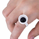 200 Pack Makeup Glue Rings Tattoo Glue Holder Disposable Plastic Nail Art E