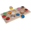 Wooden Textures Tactile Matching Board Sensory Memory Game for Baby Toddlers