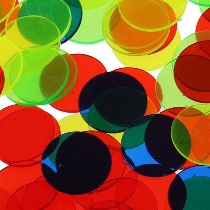 100Pcs Classroom Children and Carnival Poker Chips Markers For Bingo Game Ca BX