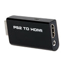 PS2 to HDMI Audio Video Converter Adapter w/ 3.5mm Audio Output HDTV Monitor