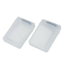 2 packs Clear 3.5 INCH SATA HDD Hard Drive Storage Case Z3S6