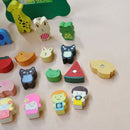 Colorful funny animals refrigerator magnets (19 random patterns)