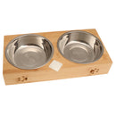 Pet Feeder Bowl Feeding Set Food Container Dispenser Small Animal Dog Cat S