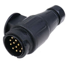 12V 13 Pin Trailer Plug Waterproof Trailer 13 Pole Electrical ConnectorB Hn