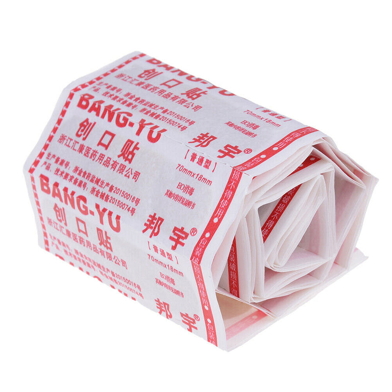 50PCS Strips Band aid PE Waterproof Bandages Adhesive Bandages First Aid KitS Ew