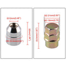 Durable 4+1/Set M12x1.5 Steel Wheel Lock Lug Nut Chrome Locking Nuts D VAE
