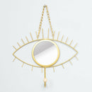 Hanging Wall Mirror Decorative Eye Shaped Wall Mirror for Home Bathroom Office