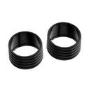 2Pcs Badminton Tennis Racket Handle Grip Ring Protector Band Overgrip Black