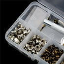 120pcs/setLeatherCraft Repair Double Cap Rivets Tubular Metal Stud Fixing ToLJ