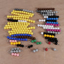 Montessori Maths Material 1-100 Numbers Count 1-10 Beads Bars Preschool Toys