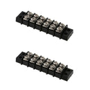 2x 30A DC 12V 6 Position Dual Row Terminal Strip Barrier Block Bus Bar
