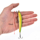1x minnow fishing lure 10cm 8.5g isca artificial hard baitcarpfishing wobbler3C
