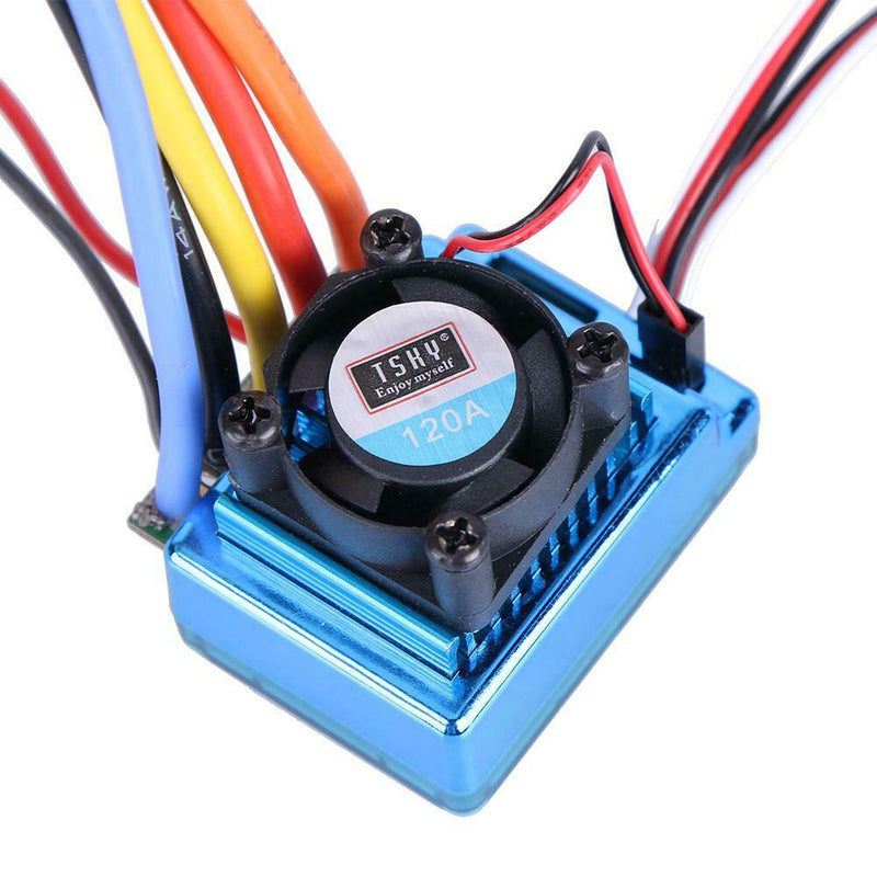 Brushless 120A Sensor Large Current Speed Controller for 1:8 1:10 RC Car