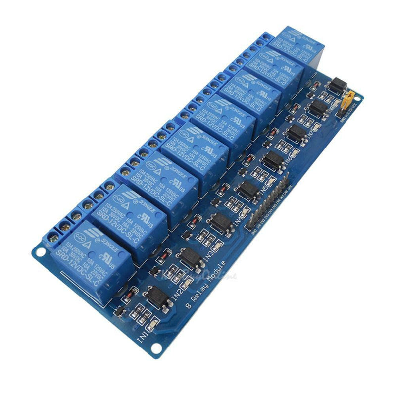 8-Channel 12V Relay Shield Module Board for Arduino UNO 2560 1280 ARM PIC AVR