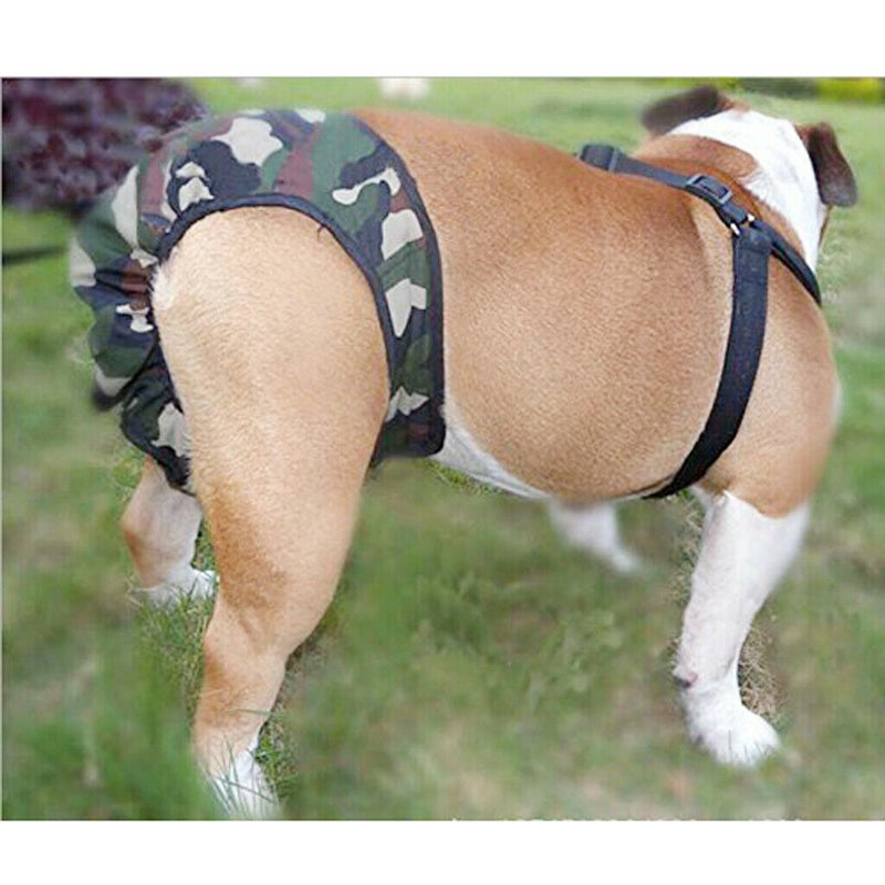 Puppy Dog Physiological Pants Femal Dogs Sanitary Pant Diaper camouflage_L