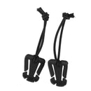 10pcs Outdoor Molle Elastic Cord Webbing  Buckle Roll Clips tool Black