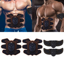 4x Wireless EMS Stimulator Arm Abdominal Toning Belt Abs Gym Muscle Shaping Gear