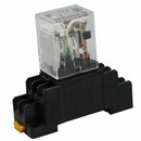 AC 200V/240V Coil DPDT 8 Terminal General Purpose Relay Socket Base