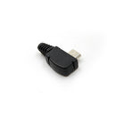 2pcs Angle Micro USB 5 P Port Male Plug Socket ConnectorME