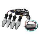 4pcs Motorcycle Sequential Flowing 12 LED Turn Signal Indicator Light Turn Light