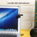 3.5mm Tie Clip Microphone Omnidirectional PC Phone Mini Wired Audio Mic A