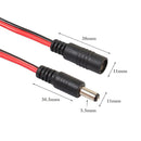 Male to Female DC5.5x2.1mm Power Supply Plug Extension Cord Cable Wire