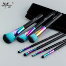 Anmor 7Pcs Rainbow Makeup Brushes Set Professional Brushes With Belt Strap
