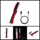 Handheld USB Rechargeable LED COB Flashlight Magnetic Clip Inspection Work Light