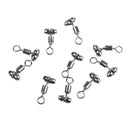 10pcs Fishing Swivels Cross-line Swivels Line Lures Connector Rig Rings S
