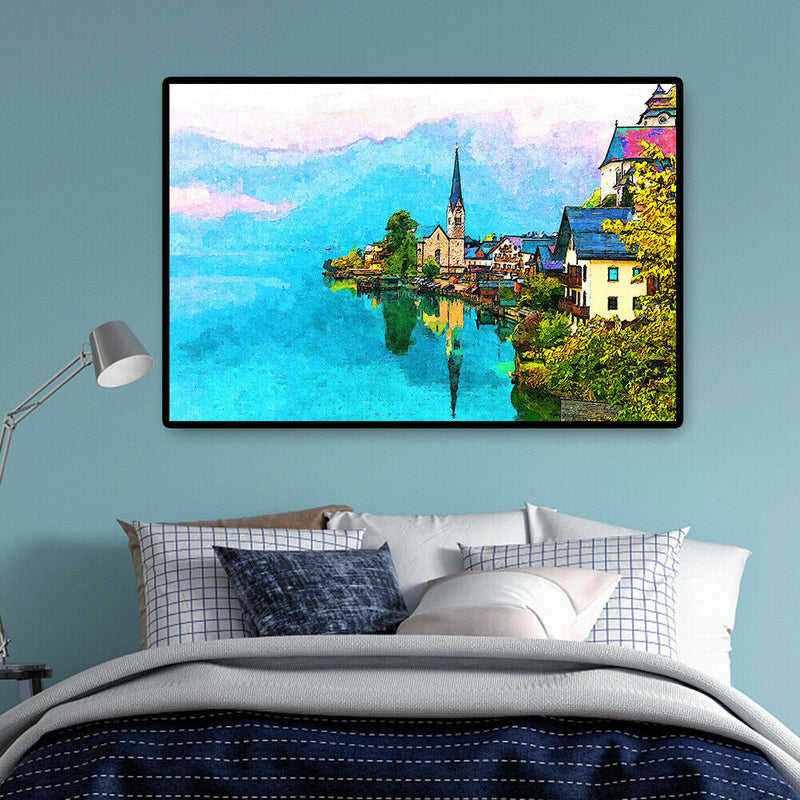 Riverside Town Paper Puzzles 1000pcs Adults Kids Jigsaw Picture DIY Toys