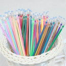 48Colors 0.38mm Gel Ink Pen Refills for Glitter Metallic Neon Pastel Stationery