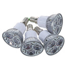 4X E14 3W 3 LED Warm White Spotlight Energy Saving Spot Light Lamp Bulb 230