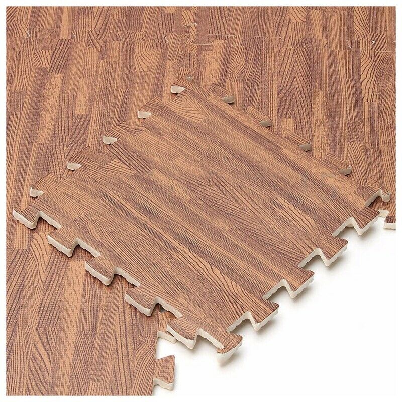 9Pcs EVA Foam Interlocking Exercise Protective Flooring Gym Floor Mat Deep  P1D6