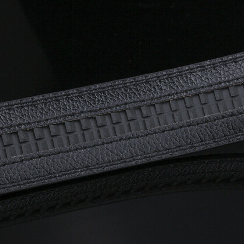Men's Leather Belt Headless Double-sided Lychee strip Automatic Buckle Waistb Cy