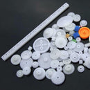 1 Set Type Plastic Shaft Single Double Reduction Crown Worm Gears_Robot