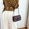 Retro Messenger Bag Women Leather Small Shoulder Handbag Purse (Wine Red) A