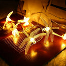 10 LED Dragonfly String Lights Outdoor Yard Christmas Decorative Lamps