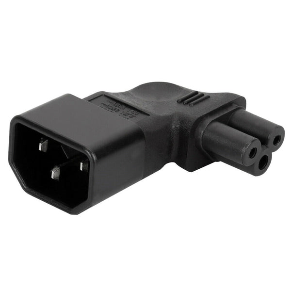 3Pin IEC 320 PDU UPS C14 To C5 Power Plug Adapter Converter Socket NEW