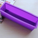 Handmade Soap Mould Silicone Rectangle Mould Pastry Bread Chocolate Ice Tra F9P1
