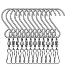 Rotary Clip Hook Metal Winding Hook Wind Bell Hook Free Rotary Bearing Smal