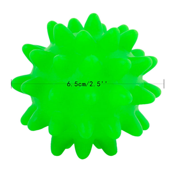 1pc vinyl pet dog squeaker squeaky sound ball toys pet supplies 6.5cm randomlyME