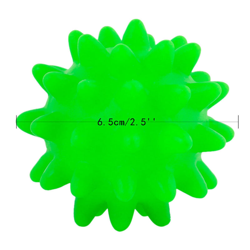 1pc vinyl pet dog squeaker squeaky sound ball toys pet supplies 6.5cm randomlyME