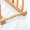 4 Pack Bamboo Wooden Dish Rack Plate Rack Stand Pot Lid Holder Kitchen Cabi