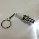 LED Mini keychain flashlight Key Chain Spark Plug Keychain Keyri New Car Pa B2X0