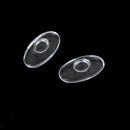 25 Pairs Oval Silicone Eyeglass Push In Nose Pads