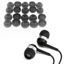 For Universal Earphones Large Replacement Silicone EARBUD Tips Covers 20pcs HUES