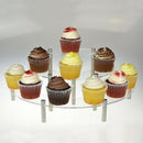 Acrylic Display Riser Makeup Dessert Spice Jar Mini Figures Display Stands Shelf